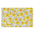 Frangipani Flower Print Polyester Doormat