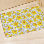 Frangipani Flower Print Polyester Doormat