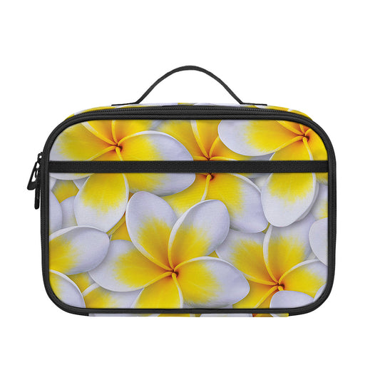 Frangipani Flower Print Portable Lunch Bag