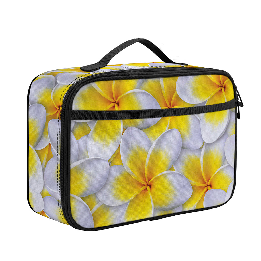Frangipani Flower Print Portable Lunch Bag