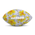Frangipani Flower Print Rugby Ball
