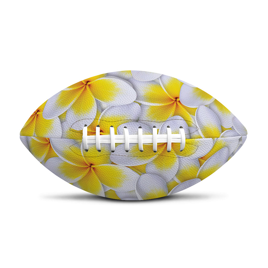Frangipani Flower Print Rugby Ball
