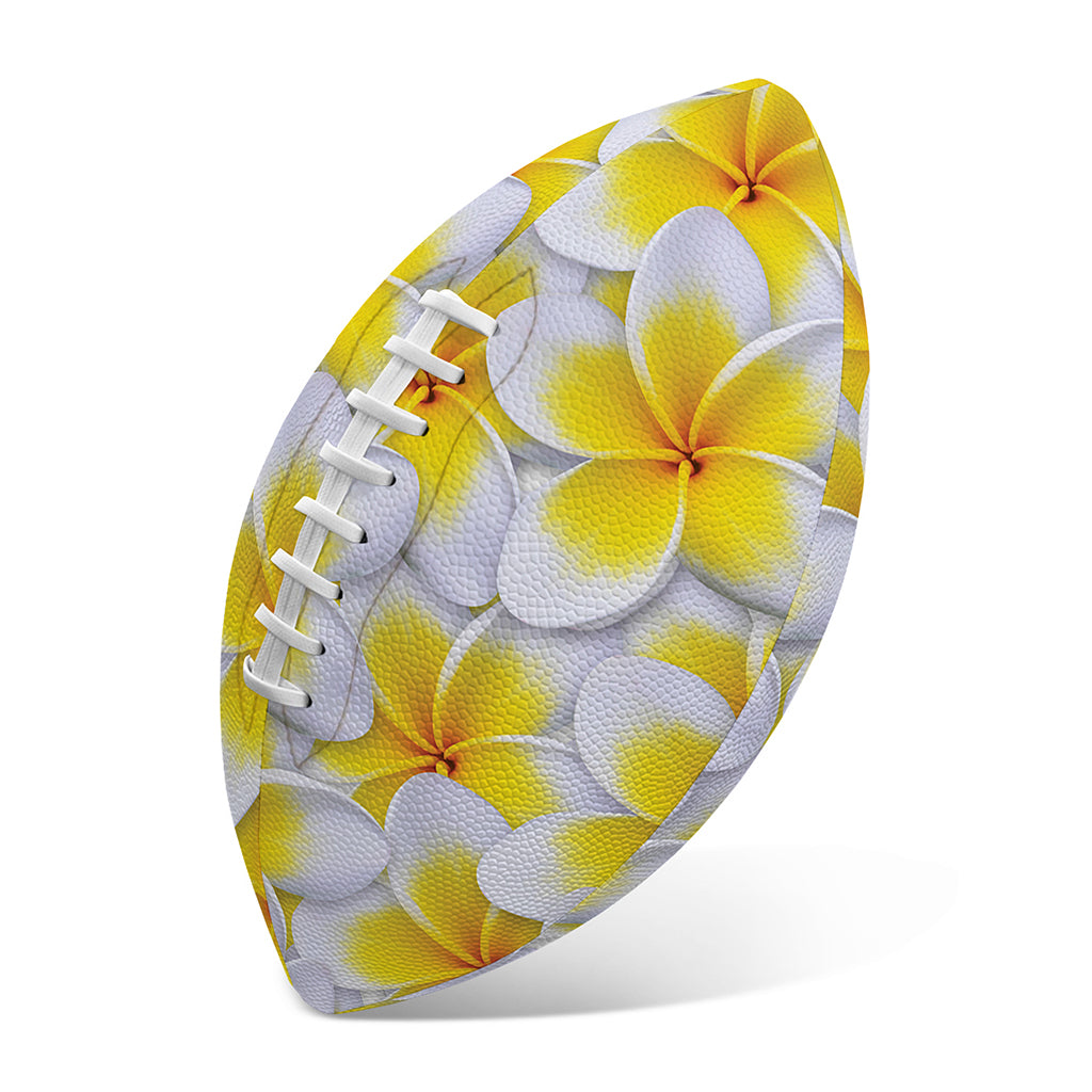 Frangipani Flower Print Rugby Ball
