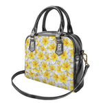 Frangipani Flower Print Shoulder Handbag