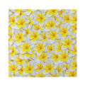 Frangipani Flower Print Silk Bandana