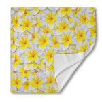 Frangipani Flower Print Silk Bandana