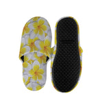 Frangipani Flower Print Slippers