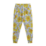 Frangipani Flower Print Sweatpants