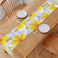 Frangipani Flower Print Table Runner