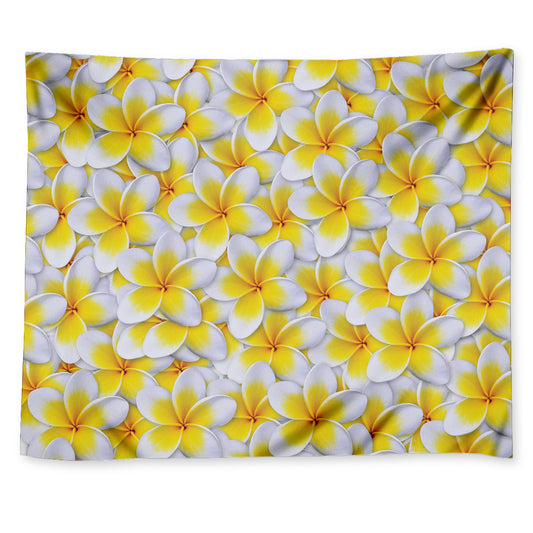 Frangipani Flower Print Tapestry