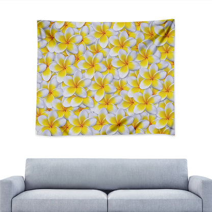 Frangipani Flower Print Tapestry