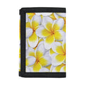 Frangipani Flower Print Trifold Wallet