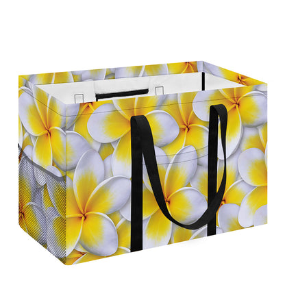 Frangipani Flower Print Utility Tote Bag