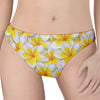 Frangipani Flower Print Women's Thong