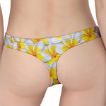 Frangipani Flower Print Women's Thong