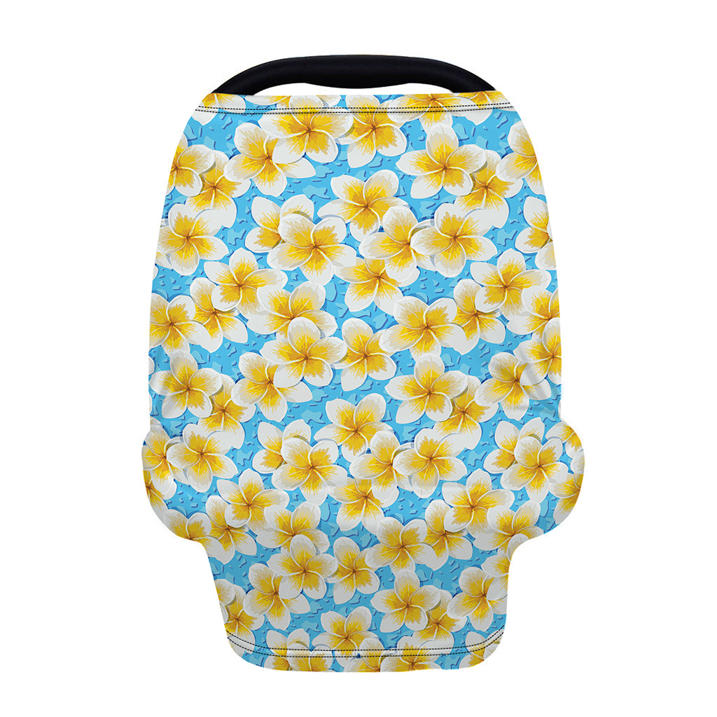 Frangipani On The Water Pattern Print Baby Seat Cover