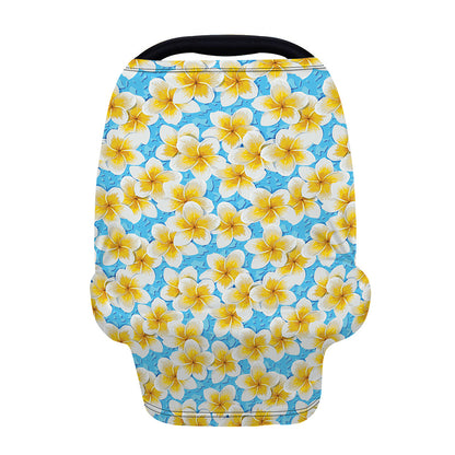 Frangipani On The Water Pattern Print Baby Seat Cover
