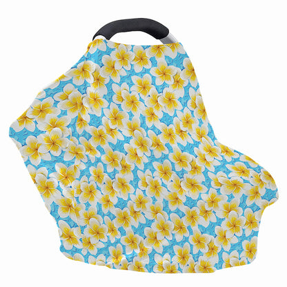 Frangipani On The Water Pattern Print Baby Seat Cover