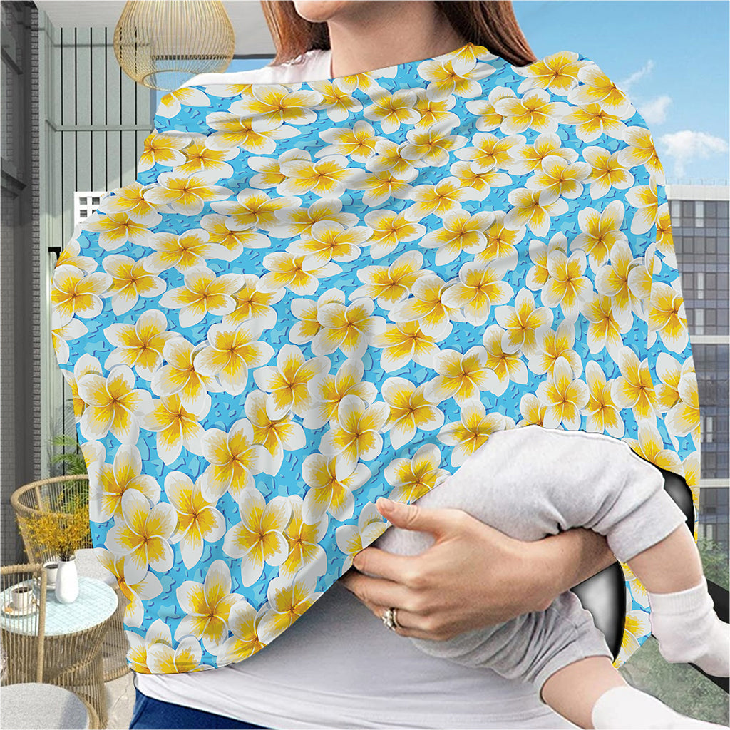 Frangipani On The Water Pattern Print Baby Seat Cover