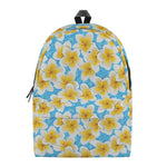 Frangipani On The Water Pattern Print Backpack