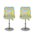 Frangipani On The Water Pattern Print Bar Stool Covers