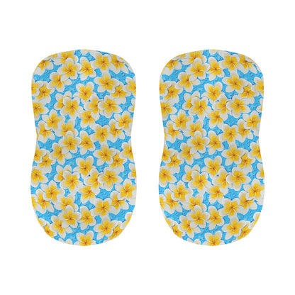 Frangipani On The Water Pattern Print Bar Stool Covers