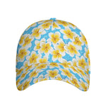 Frangipani On The Water Pattern Print Baseball Cap