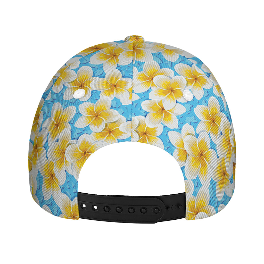 Frangipani On The Water Pattern Print Baseball Cap