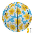 Frangipani On The Water Pattern Print Basketball