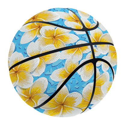 Frangipani On The Water Pattern Print Basketball
