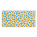 Frangipani On The Water Pattern Print Beach Towel
