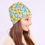 Frangipani On The Water Pattern Print Beanie