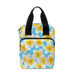 Frangipani On The Water Pattern Print Bible Tote Bag