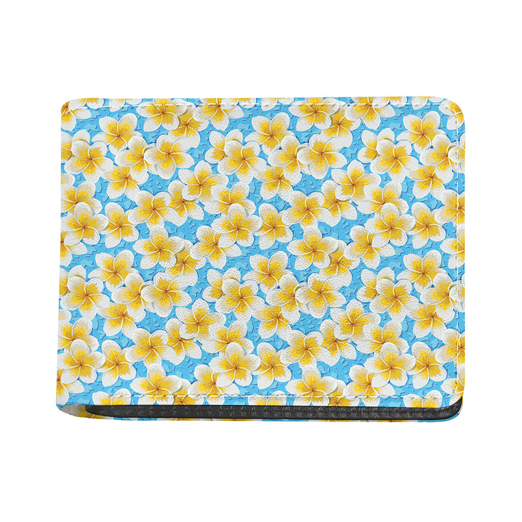 Frangipani On The Water Pattern Print Bifold Wallet