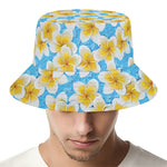 Frangipani On The Water Pattern Print Bucket Hat