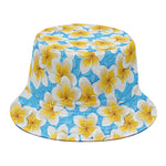 Frangipani On The Water Pattern Print Bucket Hat