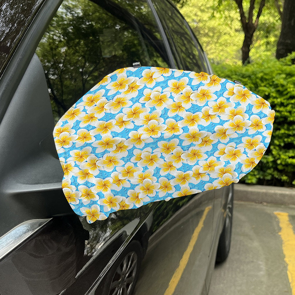 Frangipani On The Water Pattern Print Car Side Mirror Covers