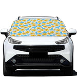 Frangipani On The Water Pattern Print Car Windshield Snow Cover