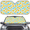 Frangipani On The Water Pattern Print Car Windshield Sun Shade