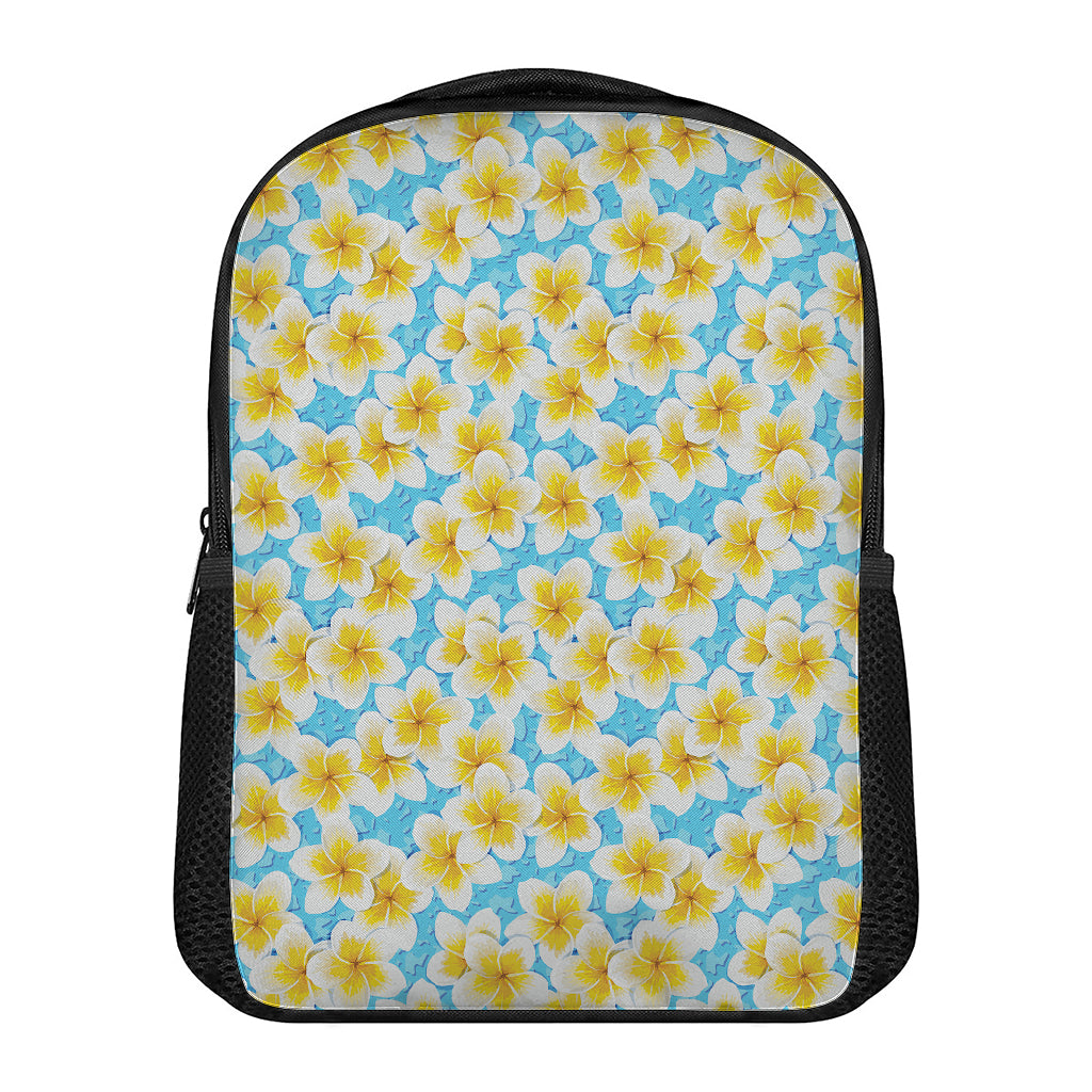 Frangipani On The Water Pattern Print Casual Backpack