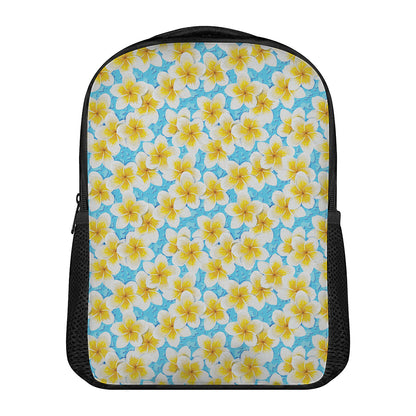 Frangipani On The Water Pattern Print Casual Backpack