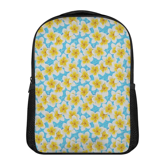 Frangipani On The Water Pattern Print Casual Backpack