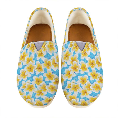 Frangipani On The Water Pattern Print Casual Shoes