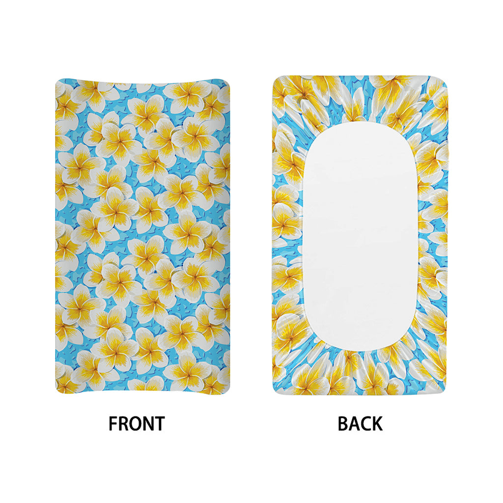 Frangipani On The Water Pattern Print Changing Pad Cover