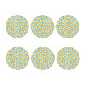 Frangipani On The Water Pattern Print Coaster Set