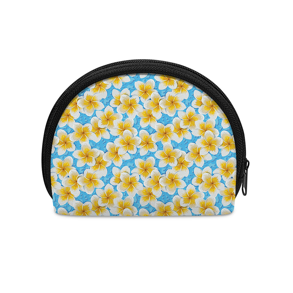Frangipani On The Water Pattern Print Coin Purse