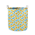 Frangipani On The Water Pattern Print Collapsible Laundry Basket