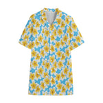 Frangipani On The Water Pattern Print Cotton Hawaiian Shirt