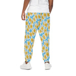 Frangipani On The Water Pattern Print Cotton Pants