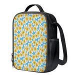 Frangipani On The Water Pattern Print Crossbody Lunch Bag